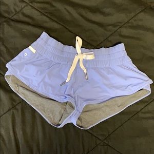 Lululemon, Blue and Grey reversible shorts, size 2